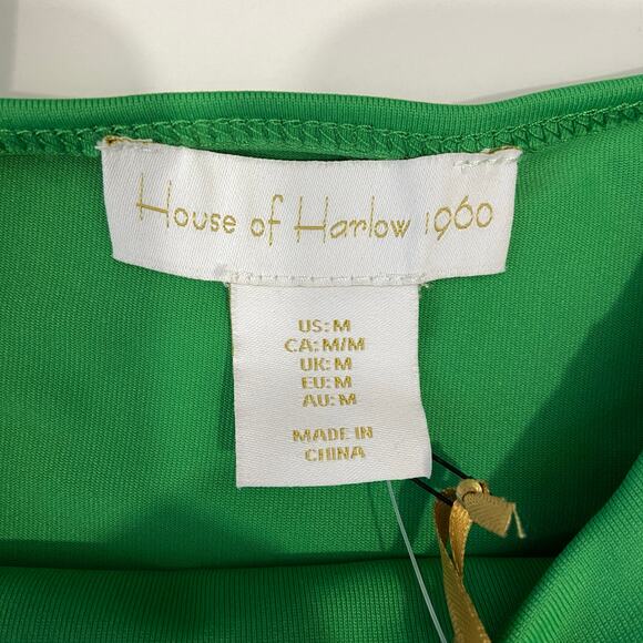 House of Harlow 1960 All Day Contour Bodysuit New With Tag Green Medium - Picture 5 of 7